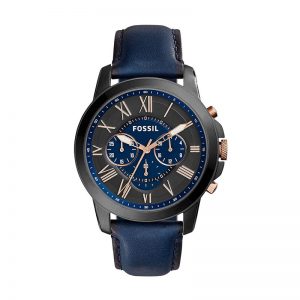 Fossil Grant Analog Blue Dial Men'S Watch - Fs5061