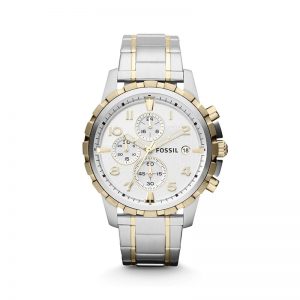 Fossil Analog White Dial Men'S Watch - Fs4795