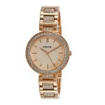 Fossil Analog Rose Gold Dial Women'S Watch - Bq3181