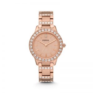 Fossil Jesse Analog Rose Gold Dial Watch - Es3020