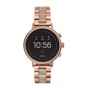 Fossil Venture Hr Smartwatch Digital Black Dial Women'S Watch-Ftw6011