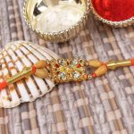 Shiny Diamond Dial Rakhi