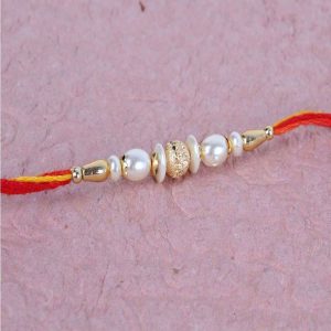Fancy Pearl Rakhi for Brother