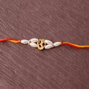 Om Pearl Beads Rakhi