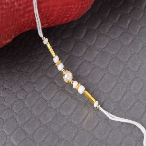 Simple Pearl Beads Rakhi