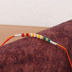 Colorful Tiny Beads Rakhi