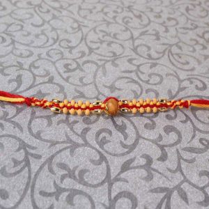 Wooden Striking Beads Rakhi