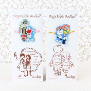 Doraemon with Modi and Nobita Rakhi for Kids