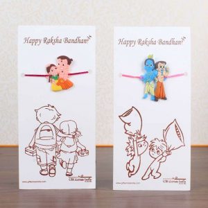 Two Cartoon Characters Rakhi for Kids