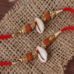 Set of Two Kodi Rudraksha Rakhi