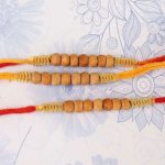 Wooden Color Beads Set of 3 Rakhis