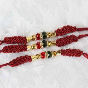 Combo of Three Colorful Zardosi Work and Beads