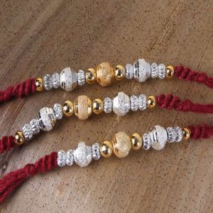 Trio Shiny Rakhi Combo for Brother