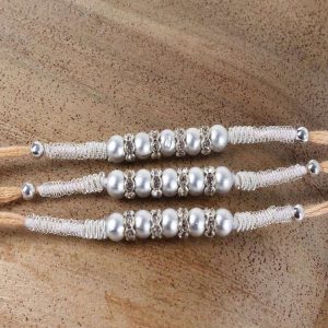 Set of Three Silver Shine Rakhi