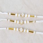 Trio Pearl Beads Rakhi Sets