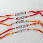 Shiny Diamond Chain Five Rakhis