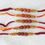 Five Rudraksha Rakhi for Bother