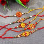 Combo of 5 Traditional Rakhi