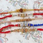 Charming Set of Five Rakhi