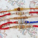 Charming Set of Five Rakhi