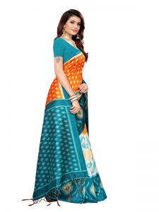 Sandhya Rama Banarasi Art Silk Printed Saree With Blouse