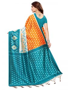 Sandhya Rama Banarasi Art Silk Printed Saree With Blouse