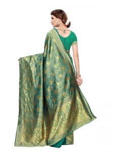 Banarasi Rich Pallu Printed Saree With Blouse