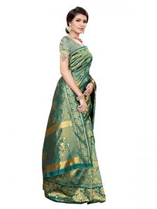 Banarasi Rich Pallu Printed Saree With Blouse