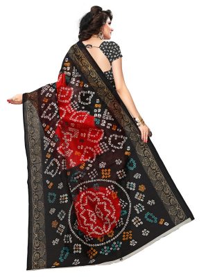 Bhagalpuri Silk Printed Saree With Blouse