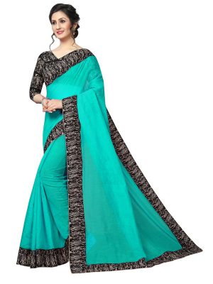 Rk Green Chandheri Cotton Weaving Saree With Blouse