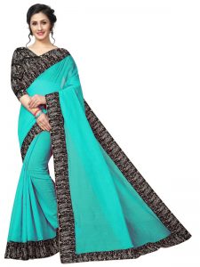 Rk Green Chandheri Cotton Weaving Saree With Blouse