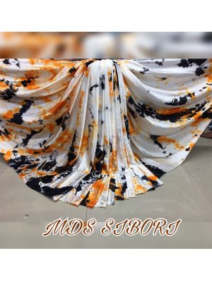 Japan Orange Japan Satin Solid Designer Sarees With Blouse