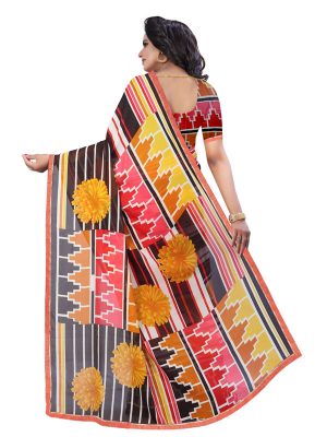 Adhira 11 Printed Georgette Sarees With Blouse