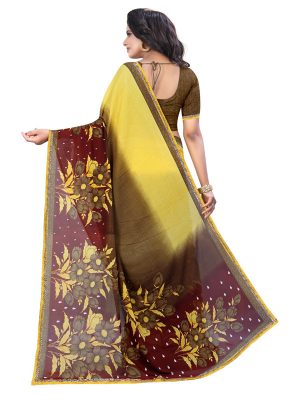 Adhira 20 Printed Georgette Sarees With Blouse