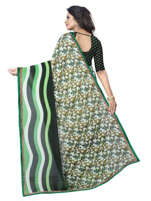Adhira 25 Printed Georgette Sarees With Blouse