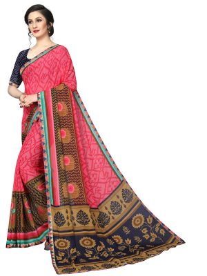 Anika 01 Printed Georgette Sarees With Blouse