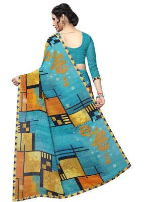 Anika 08 Printed Georgette Sarees With Blouse