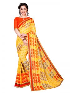 Anika 14 Printed Georgette Sarees With Blouse