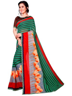 Anika 16 Printed Georgette Sarees With Blouse