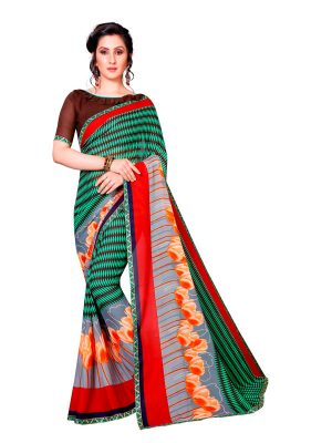 Anika 16 Printed Georgette Sarees With Blouse