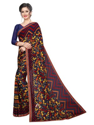 Anika 18 Printed Georgette Sarees With Blouse