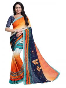 Avanti 05 Printed Georgette Sarees With Blouse