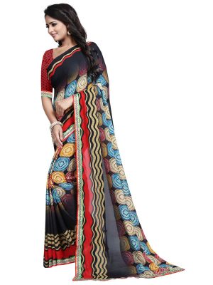 Avanti 24 Printed Georgette Sarees With Blouse