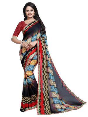 Avanti 24 Printed Georgette Sarees With Blouse