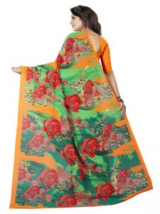 Kimaya 03 Printed Georgette Sarees With Blouse