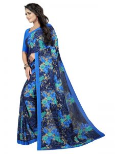 Kimaya 08 Printed Georgette Sarees With Blouse