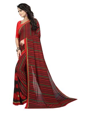 Kimaya 11 Printed Georgette Sarees With Blouse