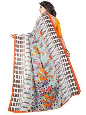 Kimaya 13 Printed Georgette Sarees With Blouse