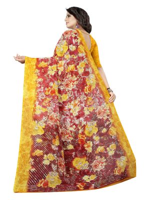 Kimaya 17 Printed Georgette Sarees With Blouse