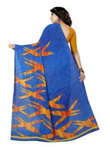 Kimaya 20 Printed Georgette Sarees With Blouse